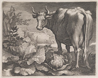 KG 02662
<br/>
Twee koeien en een herder
<br/>
<em>Bolswert, Boëtius (ca.1580-1633)</em>